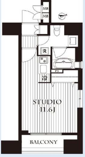 シティインデックス池袋 4階 間取り図