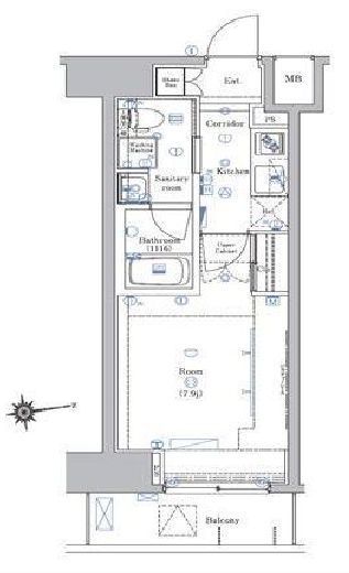 クレジデンス虎ノ門 12階 間取り図