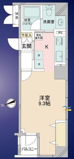 アクサス大手町ラクシーズ 6階 間取り図