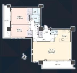 シティタワー新宿 34階 間取り図