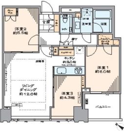 シティタワーズ豊洲ザ・シンボル 19階 間取り図