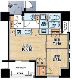 クレヴィアタワー大井町ザレジデンス 18階 間取り図