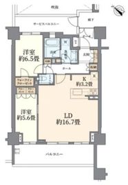 ブランズ二子玉川 2階 間取り図