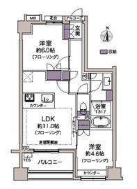 ブランズ文京東大前 8階 間取り図