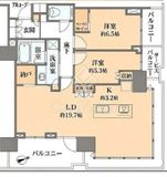 プラウドタワー芝浦 13階 間取り図