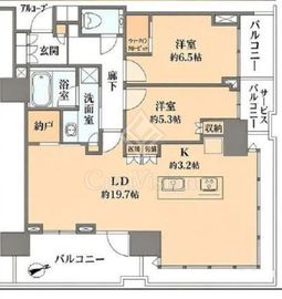 プラウドタワー芝浦 13階 間取り図