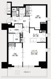 ジオ四谷三栄町 6階 間取り図
