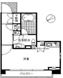 ファミールグラン銀座4丁目オーセンティア 7階 間取り図