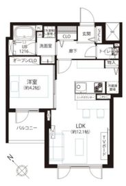 フィールM西新宿 2階 間取り図