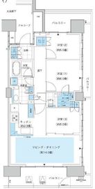 HARUMI FLAG PARK VILLAGE (晴海フラッグ パークヴィレッジ) 14階 間取り図