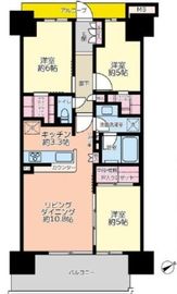 ラング・タワー京橋 13階 間取り図