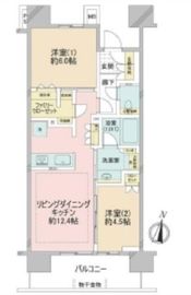 イニシア板橋桜レジデンス 14階 間取り図