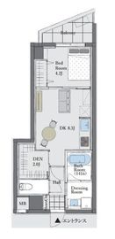 日神パレステージ西麻布 9階 間取り図