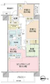グランソシア辰巳の森海浜公園 7階 間取り図