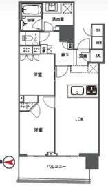パークタワー晴海 18階 間取り図