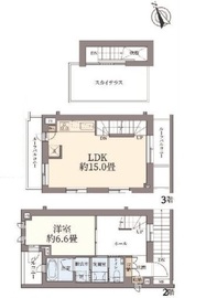 イニシアテラス代々木上原 2階 間取り図