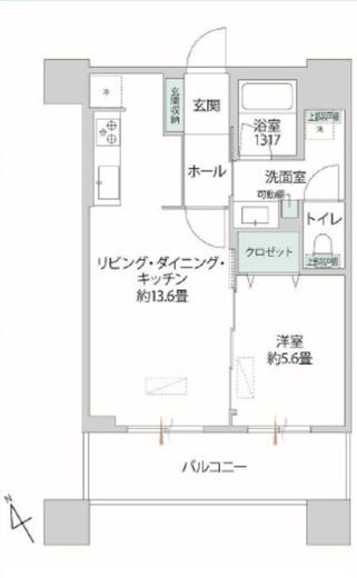 ウエストパークタワー池袋 22階 間取り図