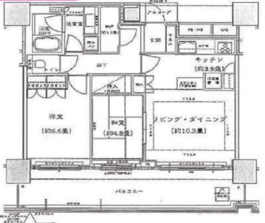 ウエストパークタワー池袋 5階 間取り図