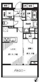 アトラス青山レジデンシャル 7階 間取り図