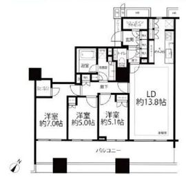 ブリリアマーレ有明 15階 間取り図