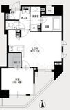 クレヴィア南麻布 14階 間取り図