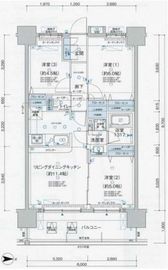 グランウィッシュ浅草イースト 9階 間取り図