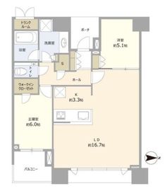 ドゥ・トゥール 10階 間取り図