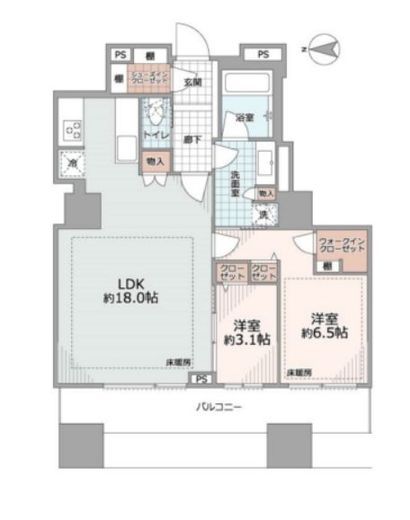 レジディア日本橋馬喰町2 16階 間取り図