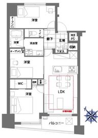 グラーサ東京イースト 4階 間取り図