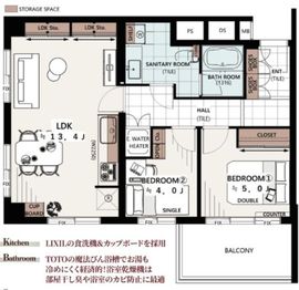 ロイヤル元麻布ガーデン 3階 間取り図