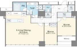 ローレルタワールネ浜松町 23階 間取り図