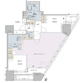 プラウドタワー東池袋ステーションアリーナ 22F1 間取り図