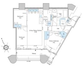 コンフォリア銀座イースト弐番館 54階 間取り図