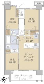 シティテラス西日暮里ステーションコート 9階 間取り図