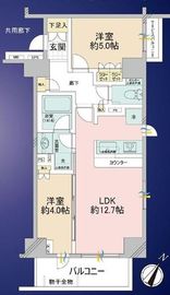 リビオレゾン白金 10階 間取り図