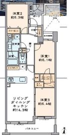 スタイリオ中延駅前 14階 間取り図