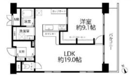 三田ナショナルコート 9階 間取り図