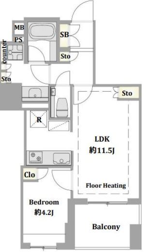 ブランズ明石町 12階 間取り図