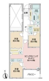 スタイリオ中延駅前 3階 間取り図