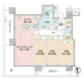 スタイリオ中延駅前 6階 間取り図