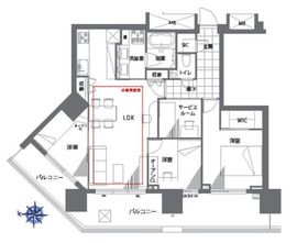 カスタリア東日本橋 18階 間取り図