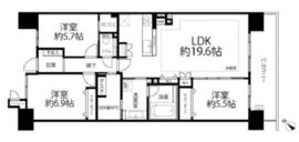 ニュートンプレイス 6階 間取り図