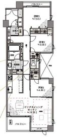 アルス代々木参宮橋コートアデリオン 2階 間取り図