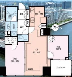 シティタワーズ豊洲ザ・ツイン ノースタワー 23階 間取り図