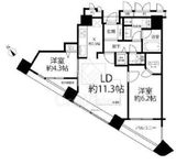 新宿アインスタワー 6階 間取り図