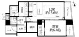 品川Vタワー タワー棟 11階 間取り図
