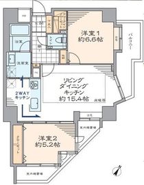 プラウド新宿御苑エンパイア 4階 間取り図