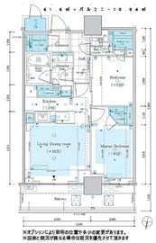 パークタワー西新宿 22階 間取り図