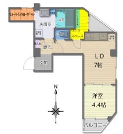 秀和元代々木アネックス 3階 間取り図