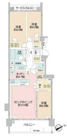 インペリアルガーデン 1階 間取り図